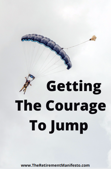 Getting the courage to jump pinterest