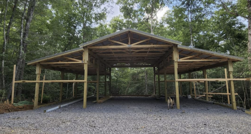 improving our mountain homestead with a pole barn